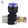 Tyenaza 2-Pack SL12-03 Push-to-Connect Air Line Fittings, 90° Elbow Air Flow Control Valve view 3