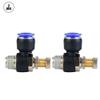 Tyenaza 2-Pack SL12-03 Push-to-Connect Air Line Fittings, 90° Elbow Air Flow Control Valve view 4