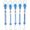 ULTECHNOVO 5-Piece Hanging Spring Scale with Transparent Housing, Newton and Gram Force Scales, Plastic and Stainless Steel, for Classrooms and Laboratories view 1