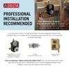 Delta Tetra 14 Series Diverter Trim Kit, Brushed Nickel, 3 Settings, Lumicoat view 2