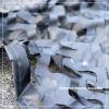 KOOEIN Reinforced Camouflage Net, Black Military Camouflage Netting, Jungle Hunting Net, Car/Garden Cover, Black, 2 × 3 m (6.6 × 9.8 ft) view 2