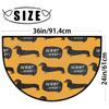 Woof Dachshund Dog Doormat, 36 x 24 in view 2