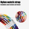 KARYOU Nylon Band for Fitbit Charge 5, Solo Loop Replacement Band, Adjustable Elastic Fabric Loop (H, Charge 5) view 4