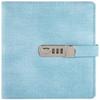 ACiyD A5 Retro Password Notebook with Lock, Denim Diary Planner (Color: B) view 1