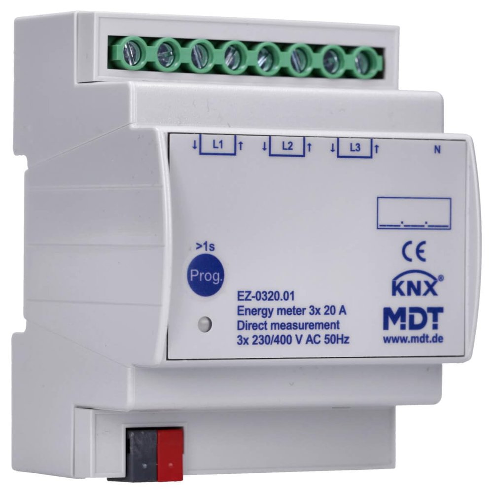 3-Phase Energy Meter, 20 A, Direct Measurement, MDT EZ-0320.01