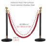 LIDCOM Rope Barrier with Gold Hooks, Black, 1.5 m/5 ft/59 in view 2