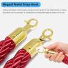 LIDCOM Rope Barrier with Gold Hooks, Black, 1.5 m/5 ft/59 in view 4