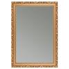 CLAMARO Karl Baroque Antique Wall Mirror, Wood Frame, Bronze, 65 x 155 cm view 1