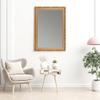 CLAMARO Karl Baroque Antique Wall Mirror, Wood Frame, Bronze, 65 x 155 cm view 2