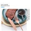 24-Piece Rose Gold Stainless Steel Flatware Set view 4