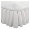 Ruffled Bed Skirt for Bedroom (White, Size 1 view 4