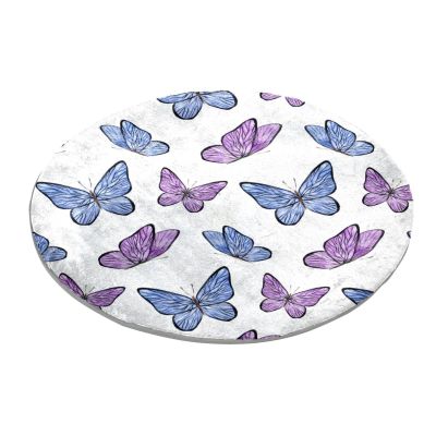 Purple Butterfly Rug for Bedroom or Living Room