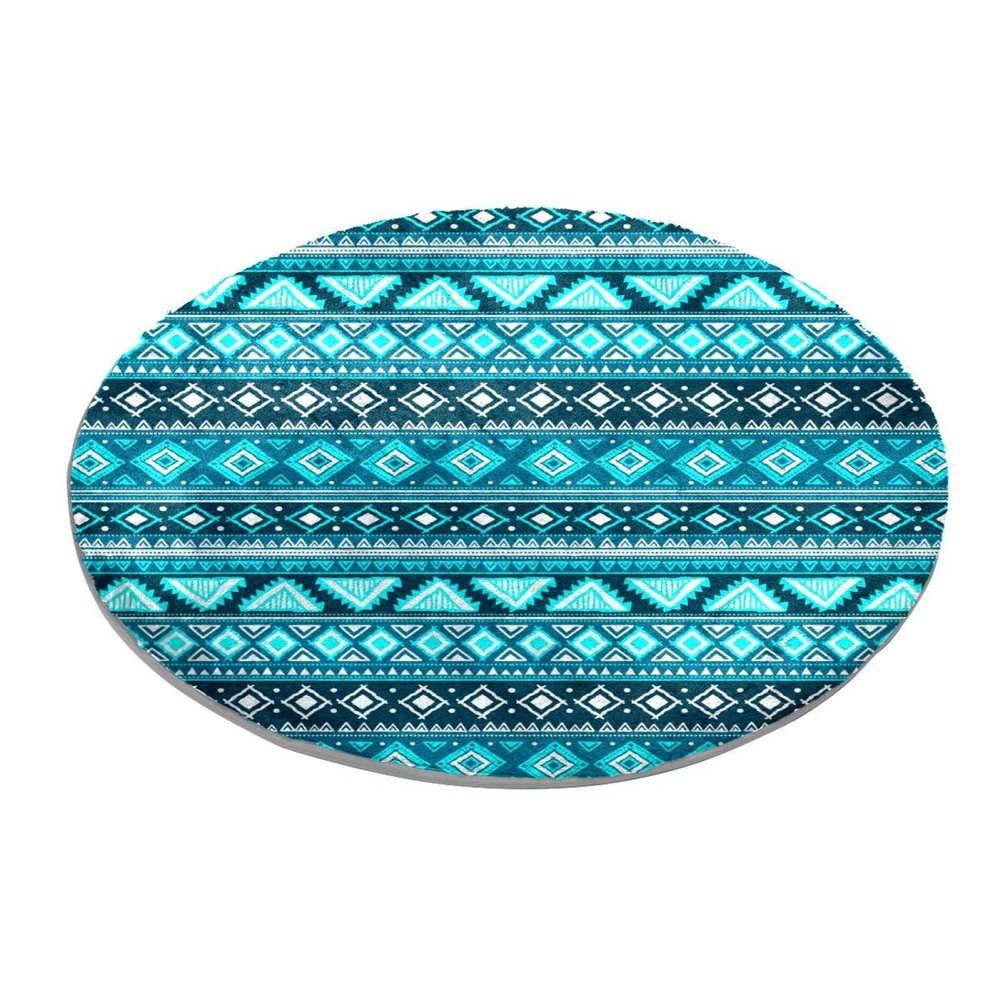 Bohemian Shading Round Area Rug for Bedroom, Living Room, Home Office & Playroom