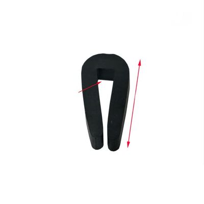 1/2/3/5/10 m Black Rubber Edge Trim, U-Profile Sealing Strip, 2 m, 3 x 15 mm