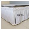 Ruffled Wrap-Around Bed Skirt with Elastic, 40 cm Drop, Beige view 4