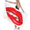 SONOON Bath Towel with Vampire Lips Print, Quick-Drying, 31.5 x 51.2 in, Customizable with Your Photos view 4