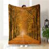 PJLJC Natural Jungle Flannel Fleece Blanket for Kids view 1