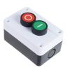 4-Terminal Push Button Switch Box, NO+NC, Red and Green view 1