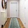 rugsx Rama Non-Slip Rug Runner – Modern Low-Pile Runner for Kitchen, Hallway & Living Room, Sold by the Meter, Green, 80 x 490 cm view 3