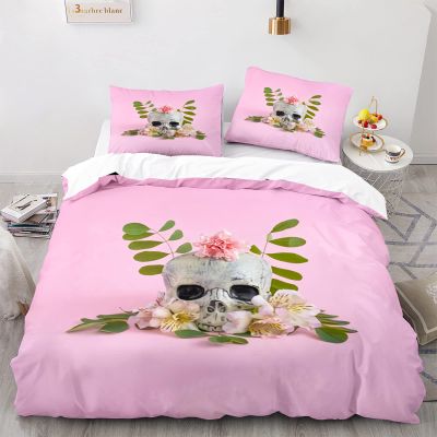 DBEES Rose Pattern Bedding Set 155 x 220 cm with 2 Pillowcases, Microfiber, for Teen Boys