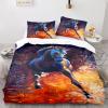 DBEES Machine-Washable Horse-Print Microfiber Bedding Set, 240 x 260 cm view 1