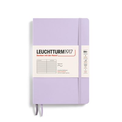 LEUCHTTURM1917 B6+ Paperback Notebook, Softcover, Lilac, Lined