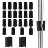 Moicstiy 100-Piece 0.75 in (3/4 in) Wire Shelving Lock Clips, Black view 1