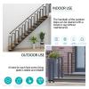 Wrought-Iron Handrail for Indoor and Outdoor Stairs, 65 cm (2.1 ft) view 3