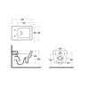 Kiamami Valentina Swing Wall-Hung Rimless Toilet with Seat view 2