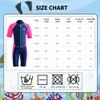 NATYFLY Kids' 2.5 mm Shorty Neoprene Wetsuit, Thermal One-Piece with UV Protection, Pink, Age 12 view 3