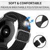 CEKGDB Braided Smartwatch Band for Garmin Vivoactive 3/4, Venu 2, Forerunner 645/245/158/745, Vivomove HR, 20/22 mm, Agate view 4