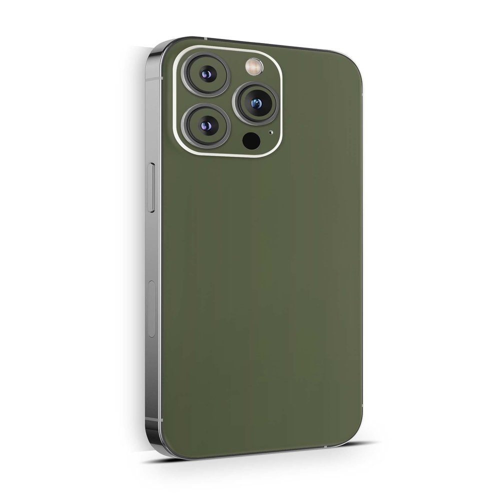 Skins4u Olive Solid State Skin Cover for iPhone 12 mini