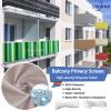 LRHRHR Balcony Privacy Screen, Taupe, 110 x 300 cm view 2