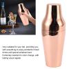 Stainless Steel Cocktail Shaker, French Style, 2-Piece Boston Martini Mixer, Weighted Metal Shaker Tins, Rose Gold view 2