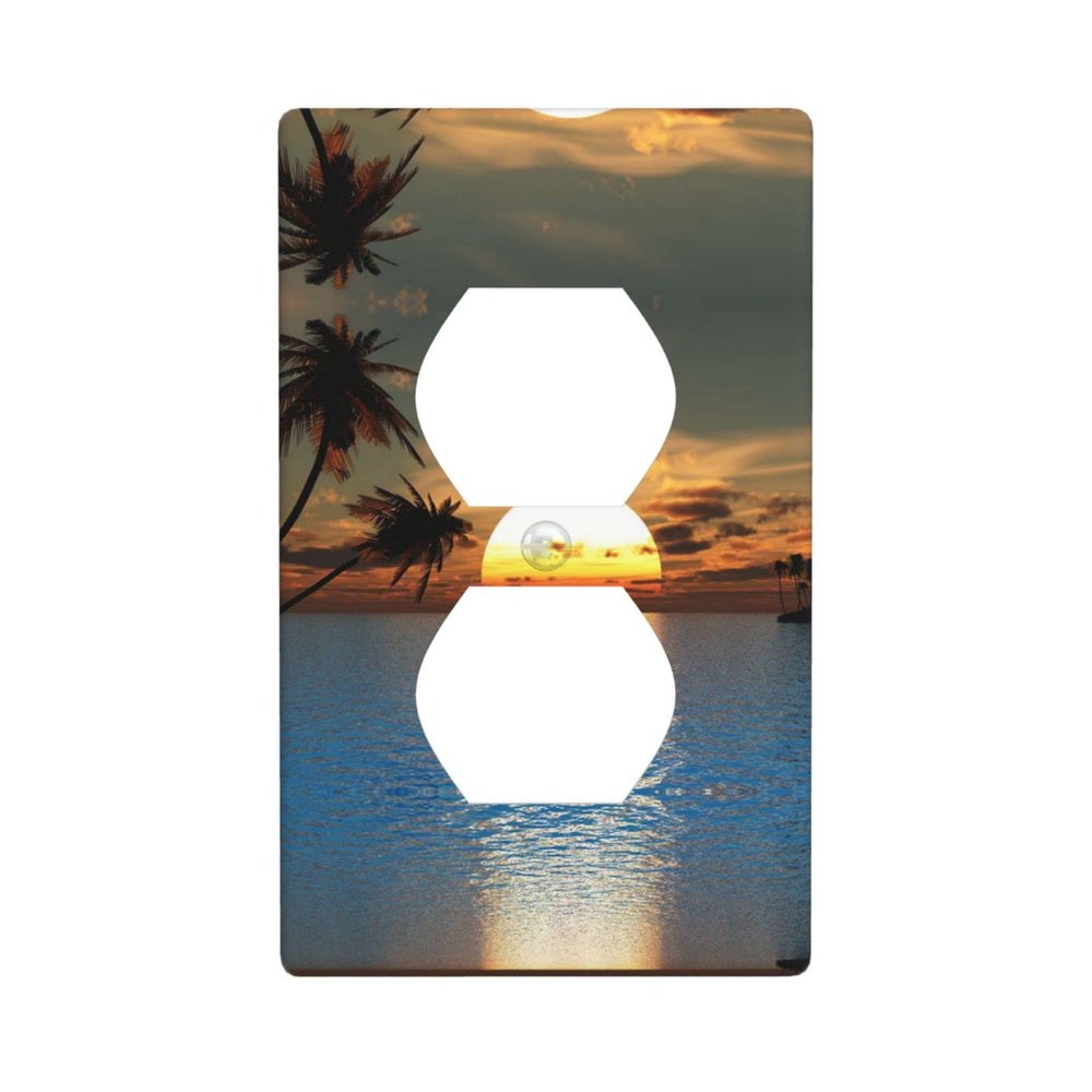 Beach Sunrise Duplex Outlet Wall Plate Cover