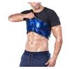 YILIN Sauna Sweat Vest for Men, Short-Sleeve Neoprene Workout Top, Black, 4XL view 1