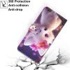 KARTXITAI Wallet Case Compatible with Huawei P Smart Z, White Tiger and Pink Flower view 4