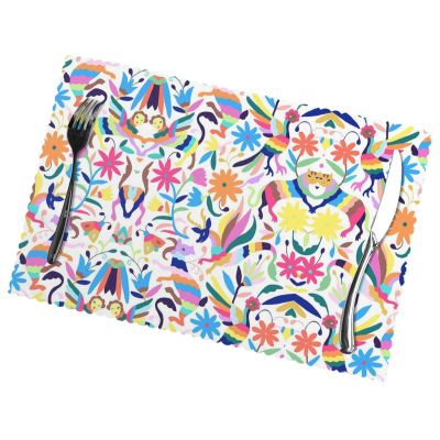Mexican Otomi Animal Placemats, Set of 6