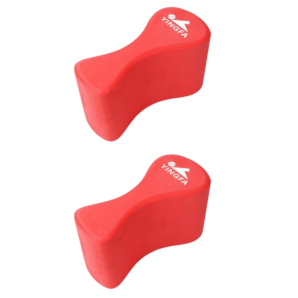 FANGO 2X Pull Buoy Swimming Training Leg Float for Adults and Teens, EVA, Red