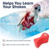 FANGO 2X Pull Buoy Swimming Training Leg Float for Adults and Teens, EVA, Red view 3