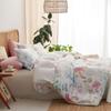 Lanqinglv 200x200 cm White and Purple Leaf Floral Reversible Bedding Set view 3