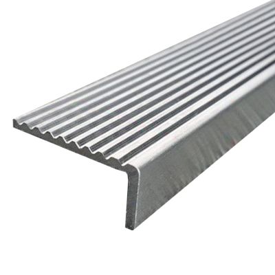 Anti-Slip Stainless Steel Stair Edge Profile, 8 cm (3 in) Wide