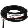 siwitec NYY-J 5 x 6 mm Underground Cable, Black, 99 m view 1