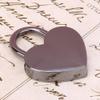 Heart-Shaped Padlocks with Keys, 2-Pack, 30 x 39 mm, Gray view 2