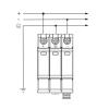 DC Surge Protection Device, DIN Rail-Mounted Flame-Retardant PC, 40kA 3P SPD for Photovoltaic Systems, Pluggable view 4