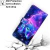 KARTXITAI Case Compatible with Honor Magic 2, PU Leather Wallet Flip Case with Card Slots, Stand, Magnetic Closure, Wolf Pattern, Multicolor view 4