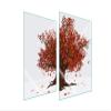 DarHaus 2-Piece Glass Stove Cover Set, 35 x 52 cm, Leaf Design view 1