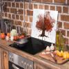 DarHaus 2-Piece Glass Stove Cover Set, 35 x 52 cm, Leaf Design view 2