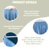 Surwin Elastic Ruffled Wrap-Around Bed Skirt, Beige, 135 x 200 x 40 cm view 3