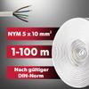 siwitec NYM-J 5x10 mm² Cable, Gray, 78 m Cut Length view 3